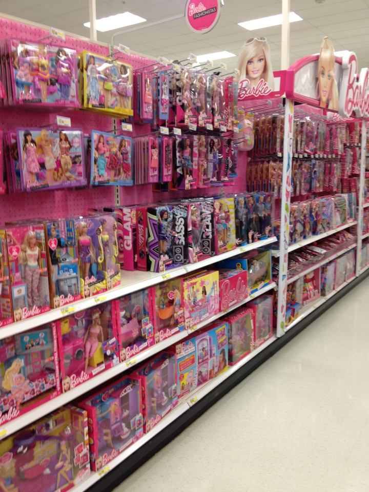 This Target actually has PINK walls now. As if the toys weren't enough ...